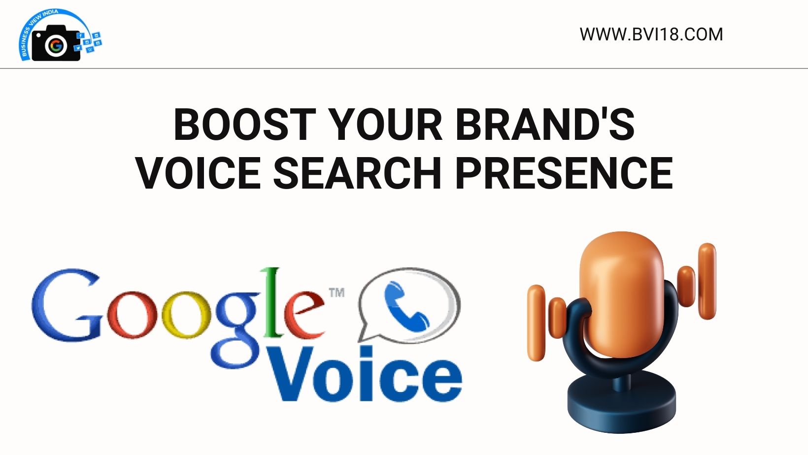 Boost your brand presence with voice optimization. 